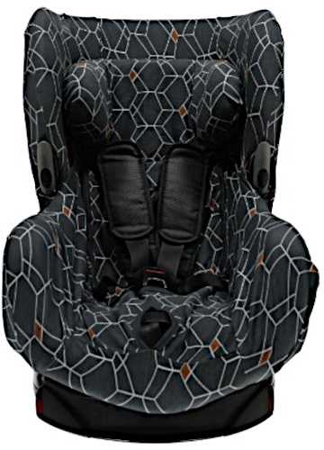 Briljant Baby autostoelhoes Axiss Deco junior katoen antraciet Briljant Baby autostoelhoes Axiss Deco junior katoen antraciet
