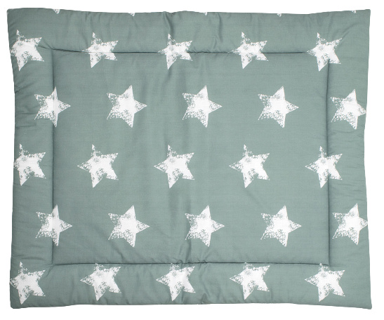 Briljant Baby boxkleed Robin 80 x 100 cm katoen groen/wit Briljant Baby boxkleed Robin 80 x 100 cm katoen groen/wit