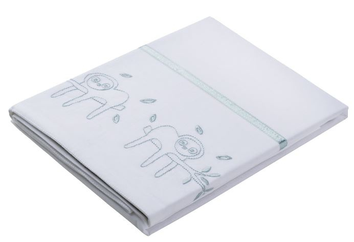 sheet Jungle Dusk 100 x 150 cm cotton white/green