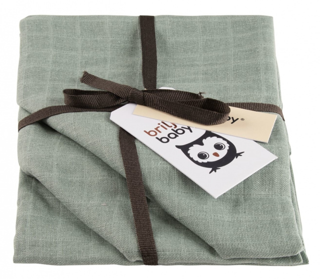 hydrophilic cloths Uni 70 cm cotton green 3 pieces