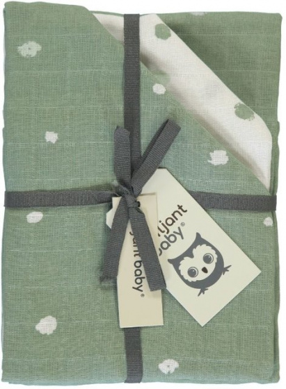 care towel 70 x 70 cm cotton green 3 pieces