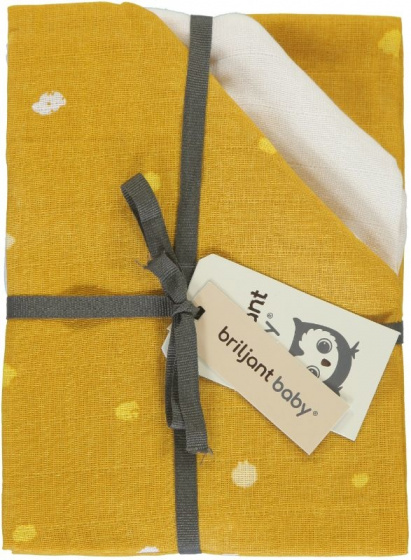 changing mat 70 x 70 cm cotton ocher 3 pieces