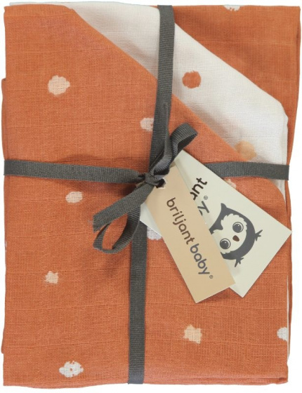 care towel 70 x 70 cm cotton orange 3 pieces