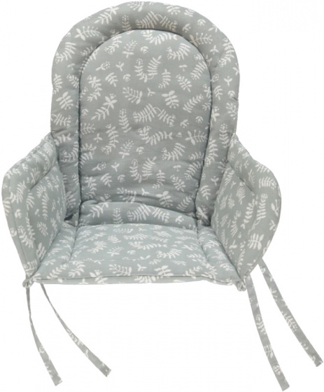 chair pad natural 23x34x25cm cotton grey