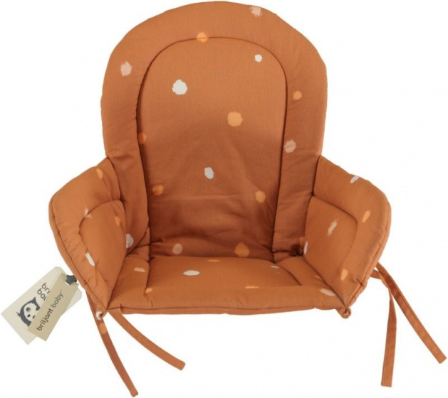 Briljant Baby podložka na stoličku Sunny junior 34 cm bavlna oranžová