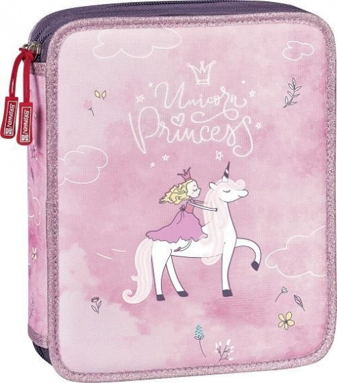 Brunnen etui princess xxl 23 x 18 cm polyester roze 34 delig