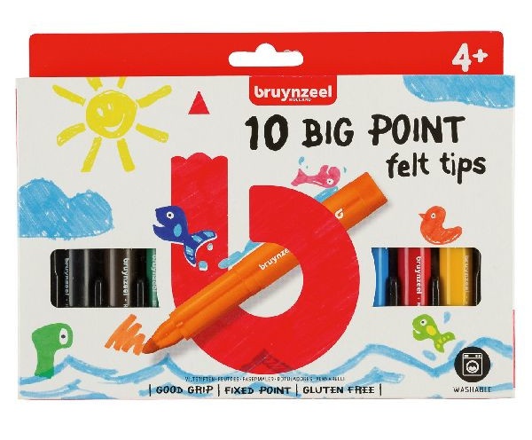 Bruynzeel viltstiften big point 10 stuks