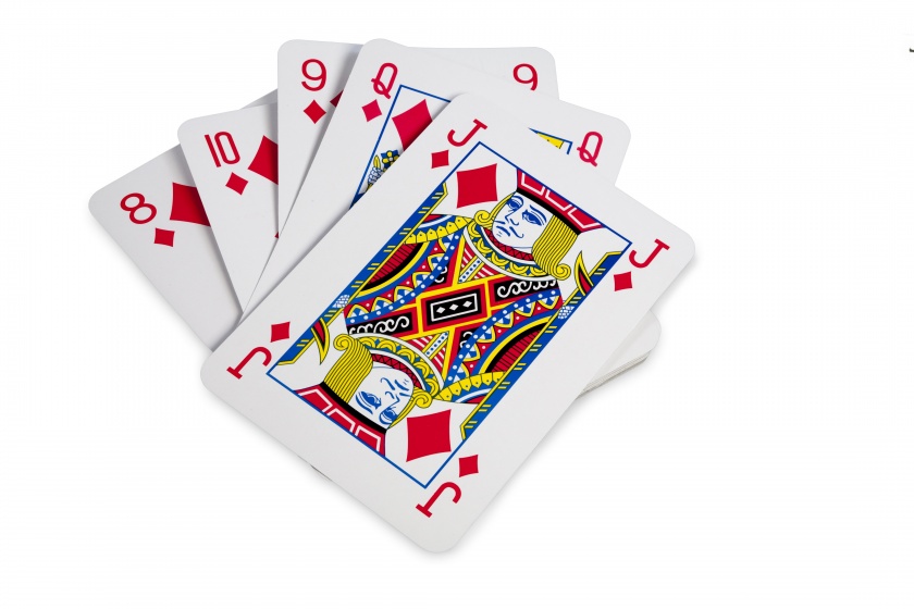 BS Toys gigantische speelkaarten 21 x 28,5 cm blauw 54 delig