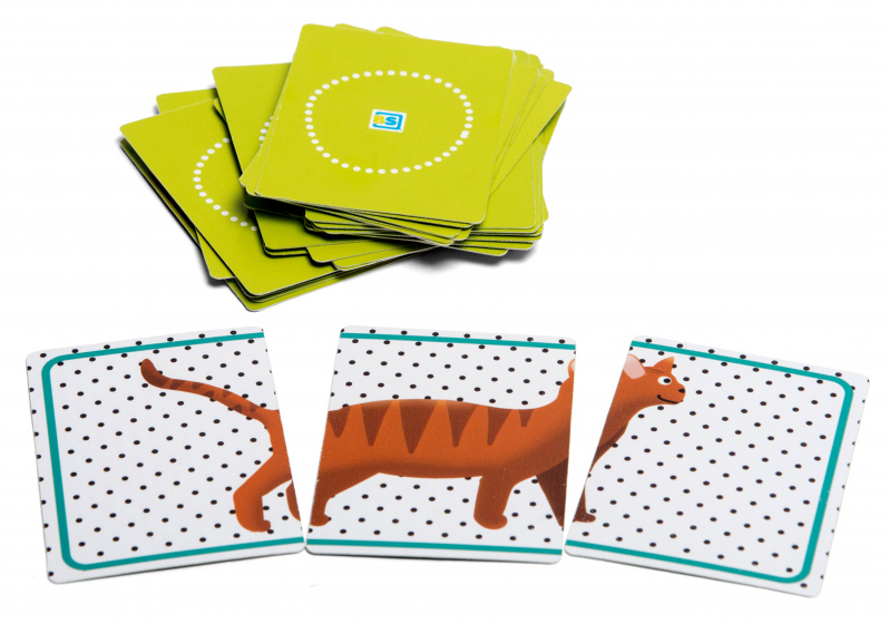 BS Toys kaartspel animals junior 8,5 x 6 cm karton groen