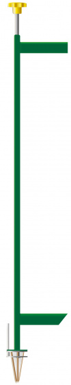 BSi vytrhávač buriny 1-2-3 Weed-Way 88 cm oceľová zelená