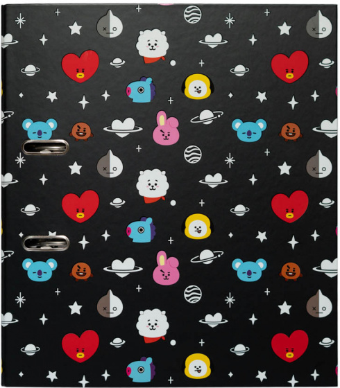 BT21 ringband 2 rings junior a4 32 x 28 x 7 cm karton zwart