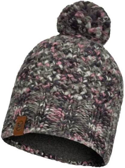 hat Knitted & Polar Margo acrylic grey one-size