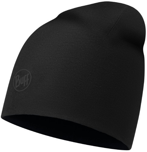 beanie Microfiber & Polar merino wool black one-size