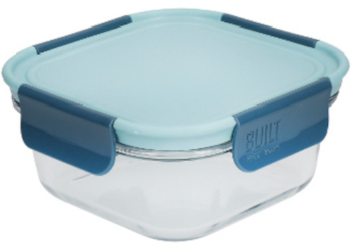 Built NY obedár Retro 300 ml 12,5 x 6 cm sklo aqua/modré
