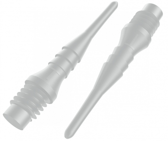 Tefo-X Shark soft tips (2BA) 22.4 / 6 mm beige 100 pieces