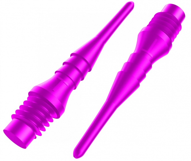 Tefo-X Shark soft tips (2BA) 22,4 / 6 mm pink 100 pieces