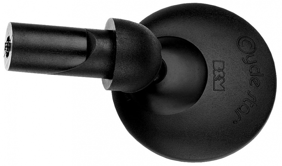 Busch + Müller Zrcadlo malé 55 mm kulaté černé