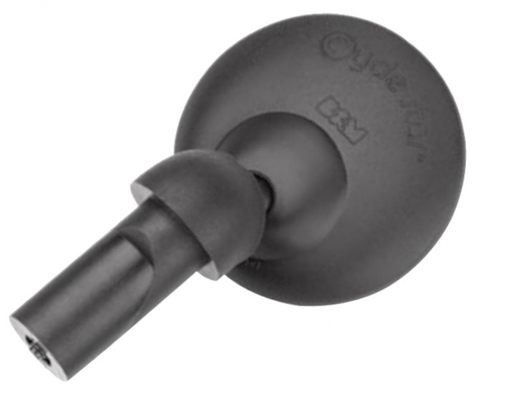 Busch + Müller Kulaté zrkadlo 80 mm čierne za kus