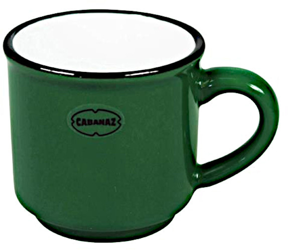 Cabanaz šálka na espresso 90 ml 5,7 x 5,5 cm keramická borovica zelená