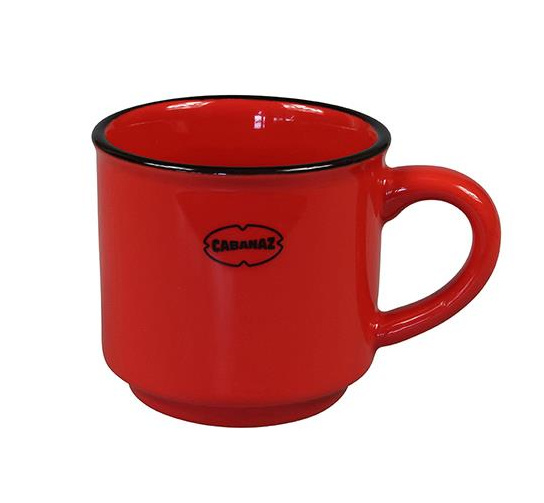 Cabanaz šálka na espresso 5,5 cm keramická červená