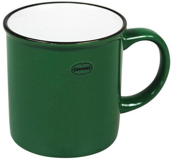Cabanaz hrnček na kávu 250 ml 8,4 x 8,5 cm keramická borovica zelená