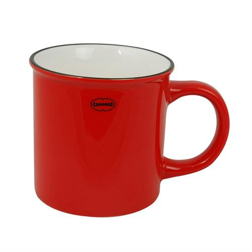 Cabanaz hrnček na kávu 250 ml keramický červený