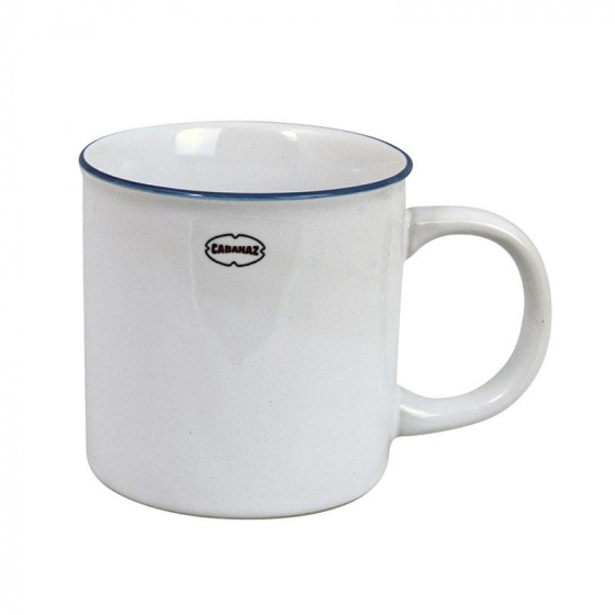 Cabanaz hrnček na kávu 250 ml keramický biely
