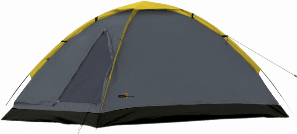 dome tent double 200 x 120 cm grey