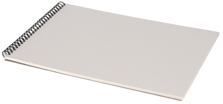 Canson teken en schilderblok a4 papier/staal wit