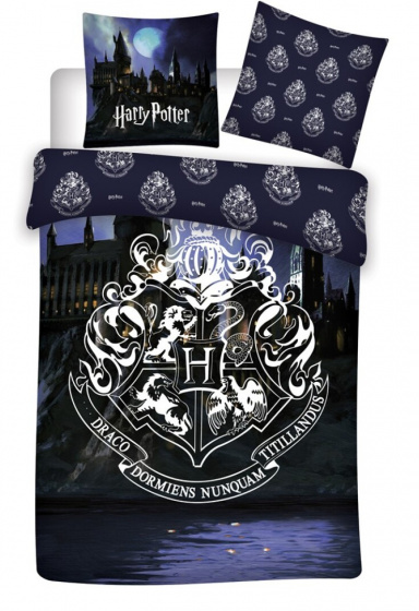 Carbotex dekbedovertrek Harry Potter 240 x 220 cm katoen blauw Carbotex dekbedovertrek Harry Potter 240 x 220 cm katoen blauw