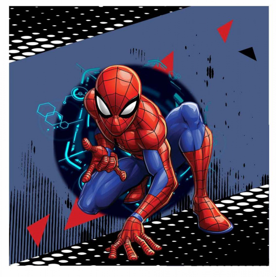 Carbotex sierkussen spider man jongens 40 cm polyester blauw