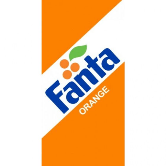 beach towel Fanta 70 x 140 cm cotton orange