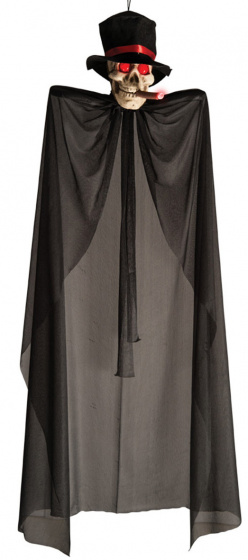 Carnival Toys dekoračná bábika Kostra 1,5 metra polyesterová čierna