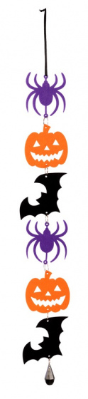 Carnival Toys dekorácia špirála Halloween 50 cm filc čierno/oranž