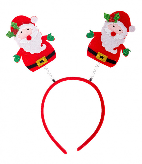 Carnival Toys diadém Santa Claus junior filc červený jednoveľkostný