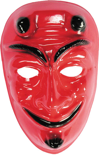 Carnival Toys diabolská maska Satan kozia brídka červená/čierna jednoveľkosť