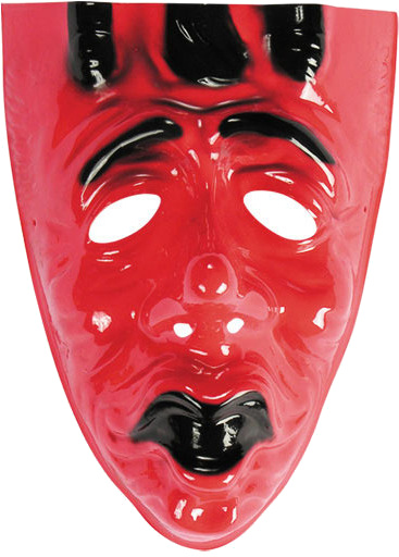 Carnival Toys maska diabla Satan si zaslúži červenú/čiernu jednoveľkosť