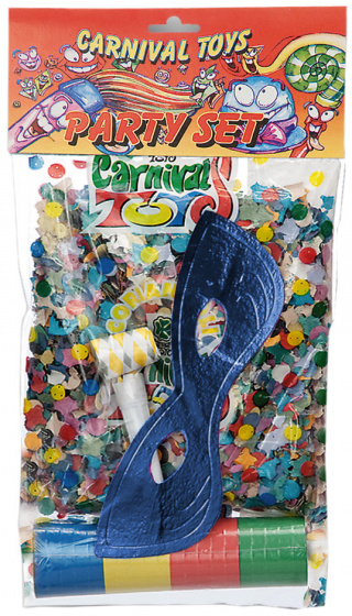 Párty set Carnival Toys junior modrý 4dielny