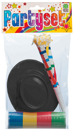Párty set Carnival Toys junior čierny 3dielny
