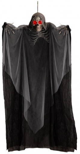 Carnival Toys závesná dekorácia Halloween kostra 180 cm čierna