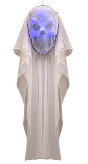 Carnival Toys závesná dekorácia kostra 200 cm ľad biela