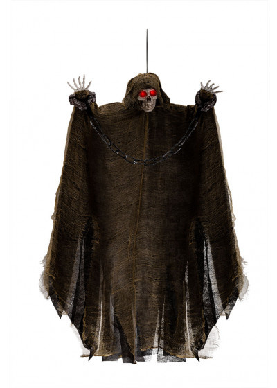 Carnival Toys závesná dekorácia Kostra 90 cm polyester čierna