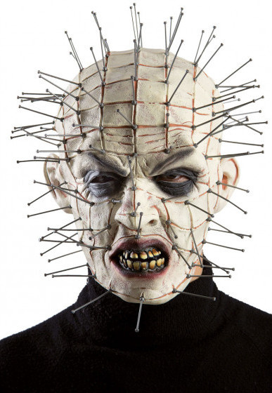 Carnival Toys maska ??na hlavu monster latexová bielo/šedá jednoveľ