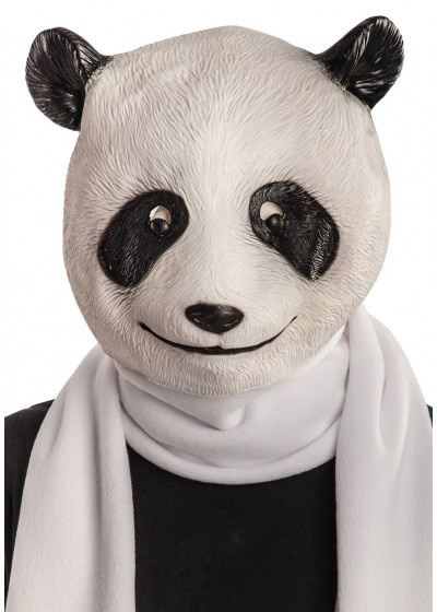 Carnival Toys maska ??na hlavu panda latexová biela/čierna jednoveľ