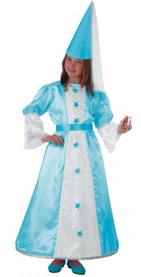 Carnival Toys Dievčenský kostým rozprávky polyester modrá veľkosť 122