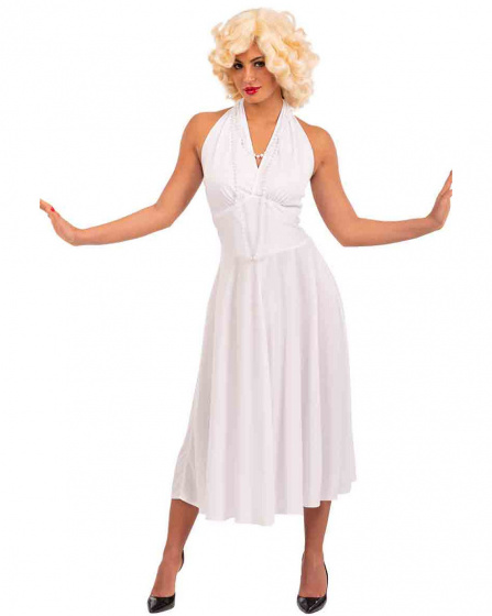 Kostým Carnival Toys Marylin Monroe damský polyester biely mt M/L