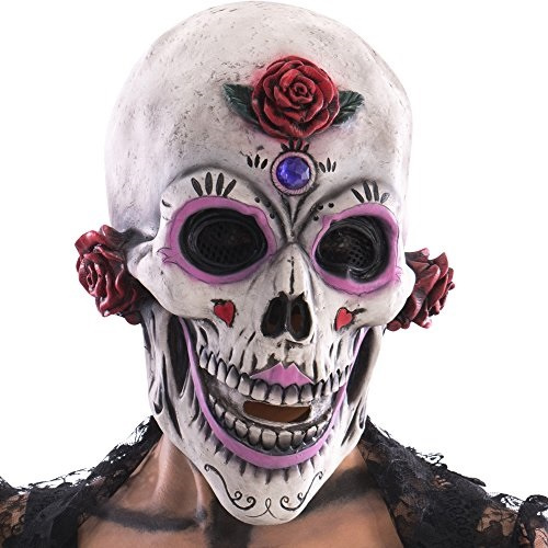 Carnival Toys maska ??kostra latexová biela jednoveľ