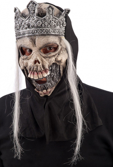 Carnival Toys maska ??Skeleton latexová šedá jednoveľ