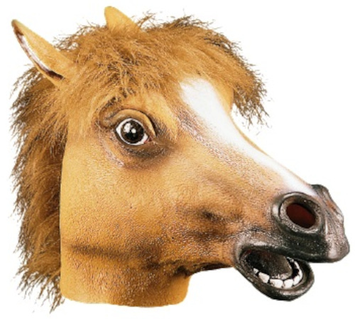 Carnival Toys obliekacia maska ??konská latexová hnedá jednoveľkosť