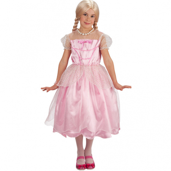 Carnival Toys prinsessenjurk meisjes satijn lichtroze mt 126
